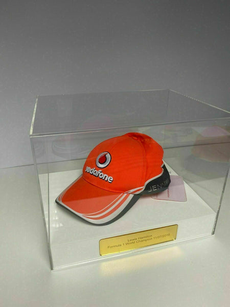 Display Case Baseball Cap Memorabilia for all Sports. Personally Engraved
