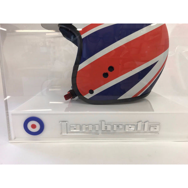 Display Case Lambretta / Vespa Crash Helmet