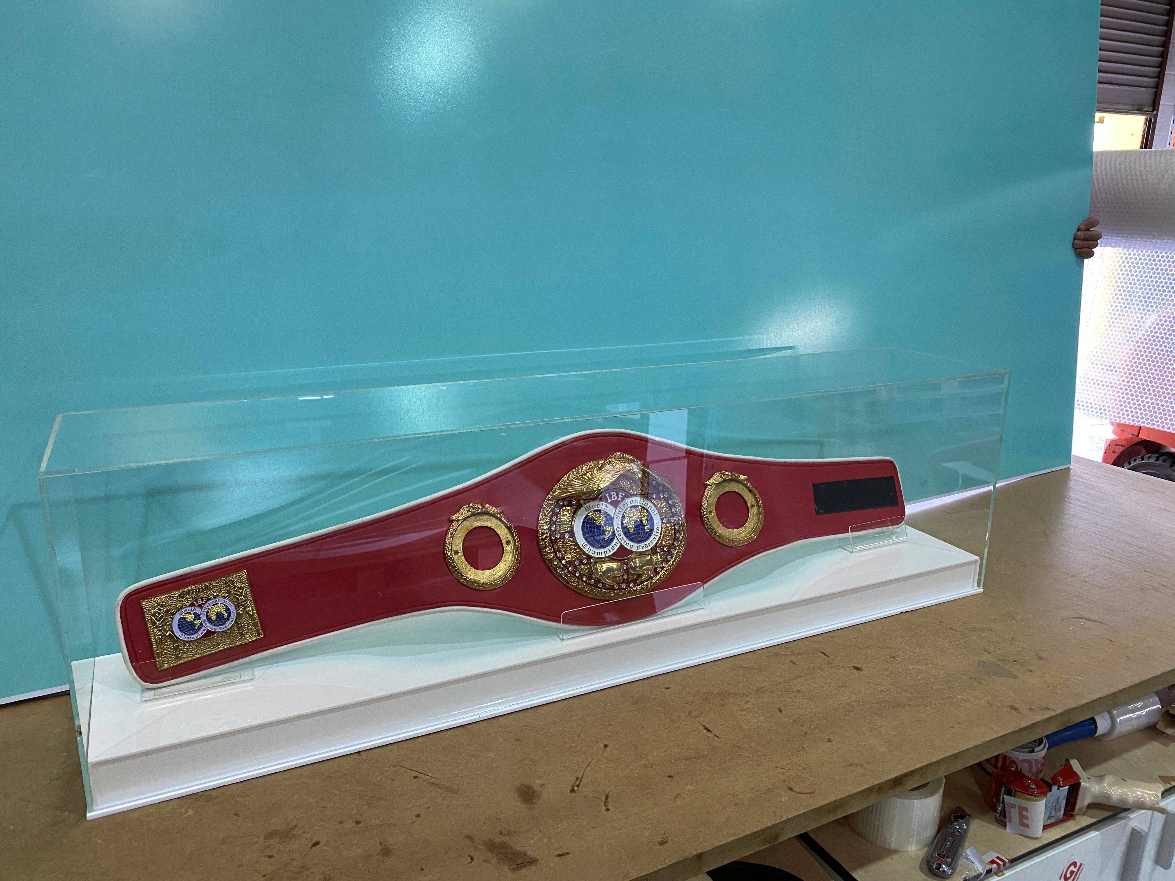 Boxing Belt Display Case For Adult Full size Belt – Acrylic Display uk