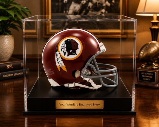 NFL, American Acrylic Display Case for a Signed/Autographed Personalised Plaque