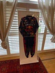 F1 Motorsport Full Size Drivers Suit Display Wall Mounted