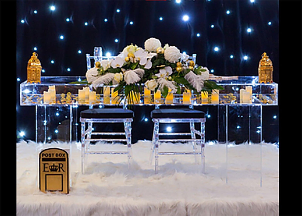 Wedding Display Table Clear Acrylic – Acrylic Display uk