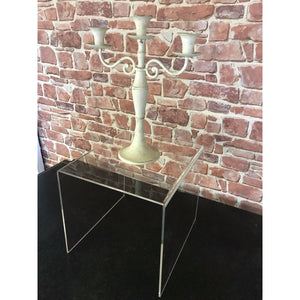 Table Clear Acrylic side table / home /reception/ shop