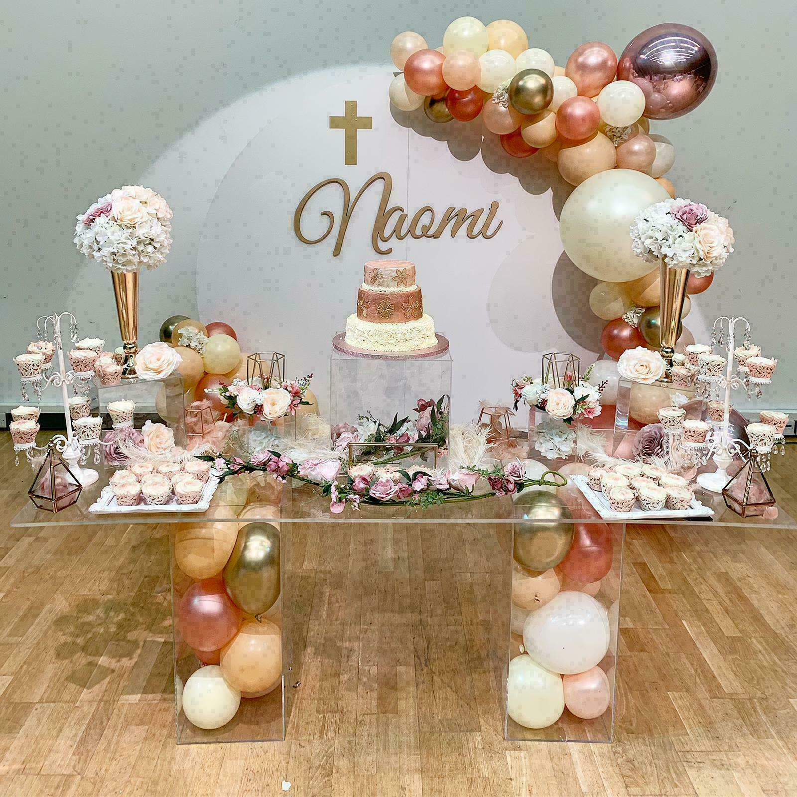 Events Display Table Clear Acrylic Top and Legs 150 x 60cm – Acrylic ...