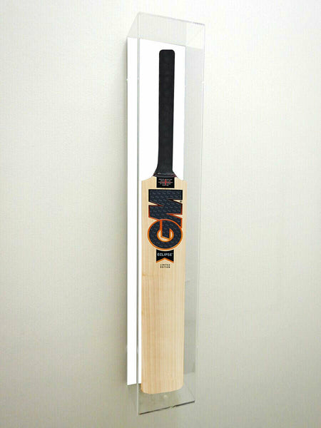 Cricket Bat Display Case with Personalised Etching Plaque