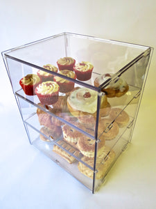 New 4-Tier Large Acrylic Bakery Cake Display Cabinet Donuts Cupcake Pastries  5mm | eBay