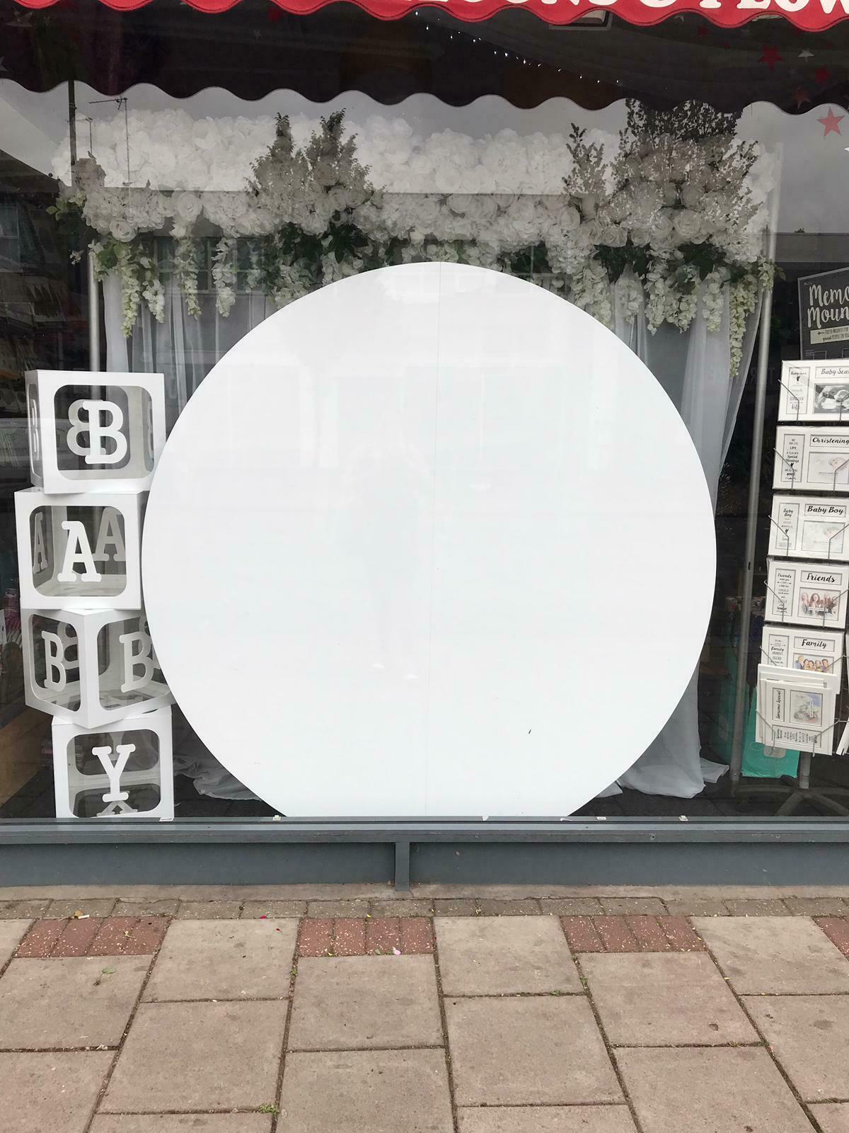 Backdrop Circular Display wedding special occasions Events backdrop