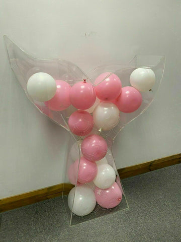 Clear Acrylic Fillable Mermaid Tail for Balloons