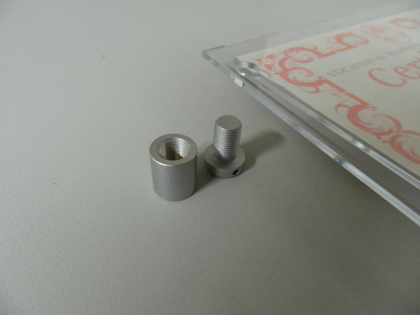 Poster Holder POS certificate holder with stand of wall fixings