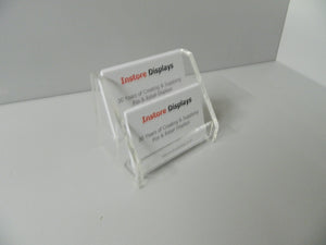 Business card holders 2 step counter display