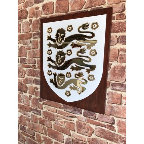 England Crest Display wall mount or freestanding