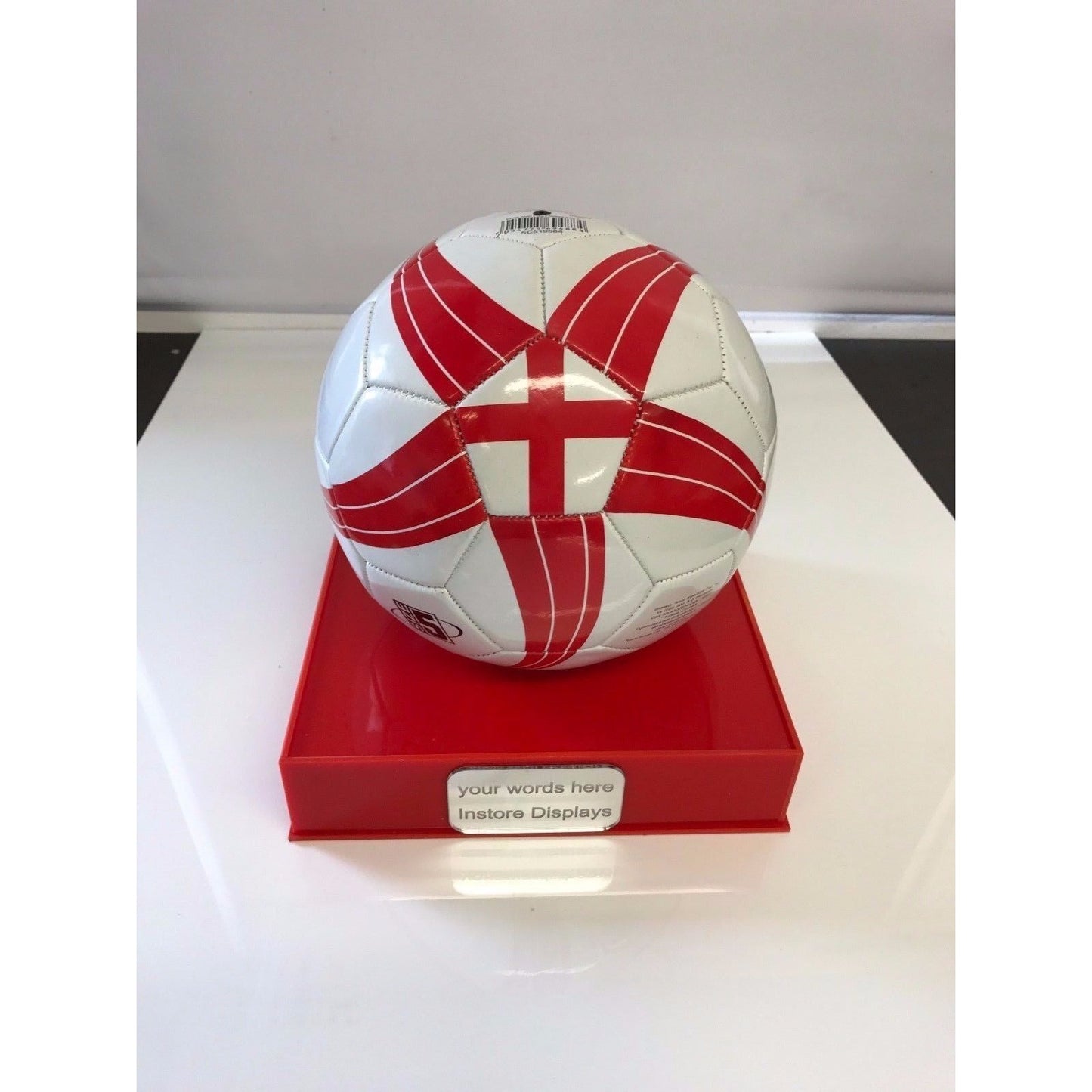 Display Case Football personalised