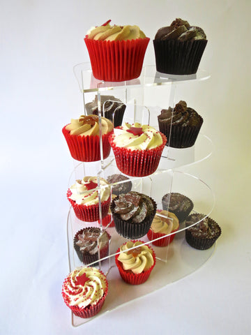 Cake stand 5 tier Heart cupcake Birthday & Celebration.