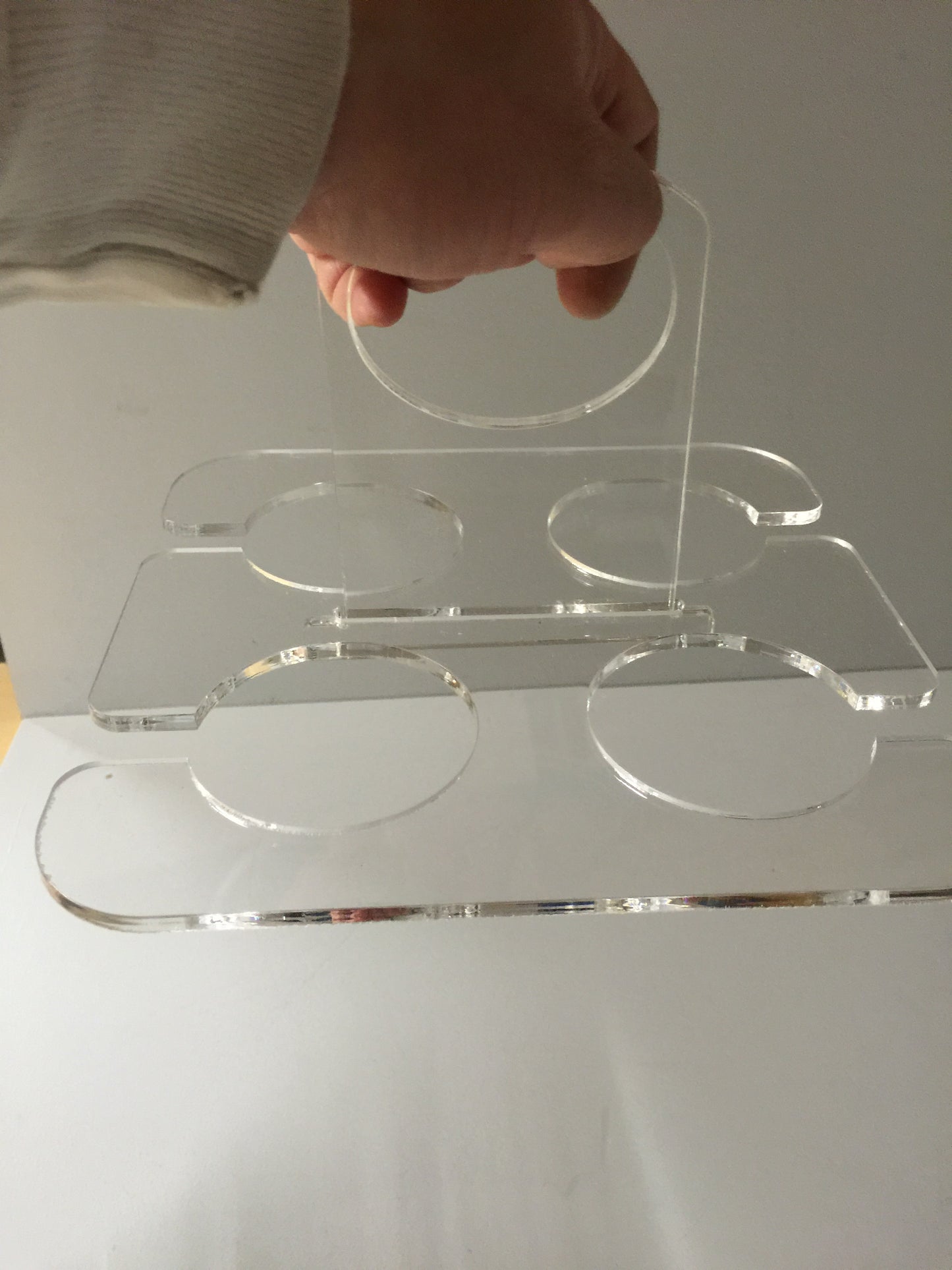 wine glass carrier Catering 2 piece design for easy assembly and storage.