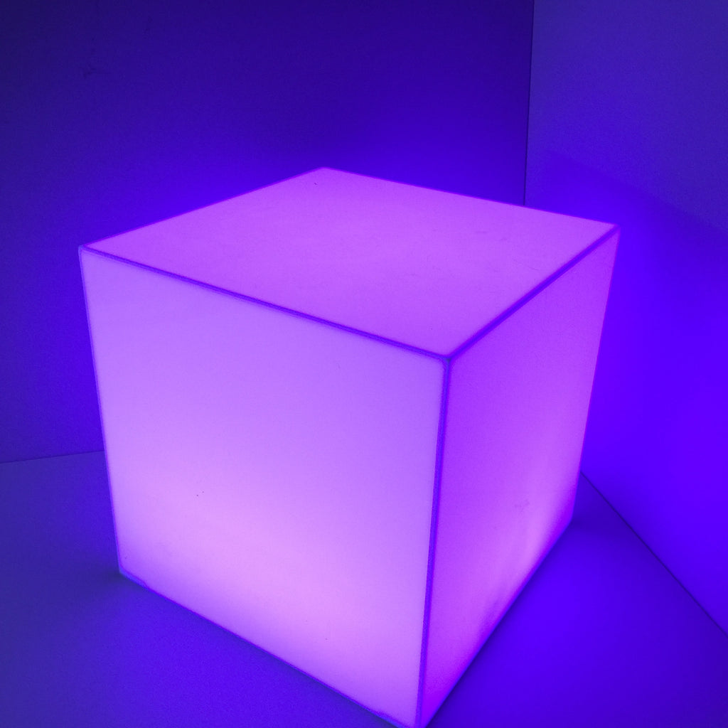 Cube Acrylique LED Allumé - Bord 1000mm - Cube Plexiglas Cube
