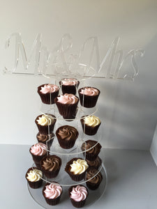 Cake stand 5 tier round Mr & Mrs wedding Celebration.