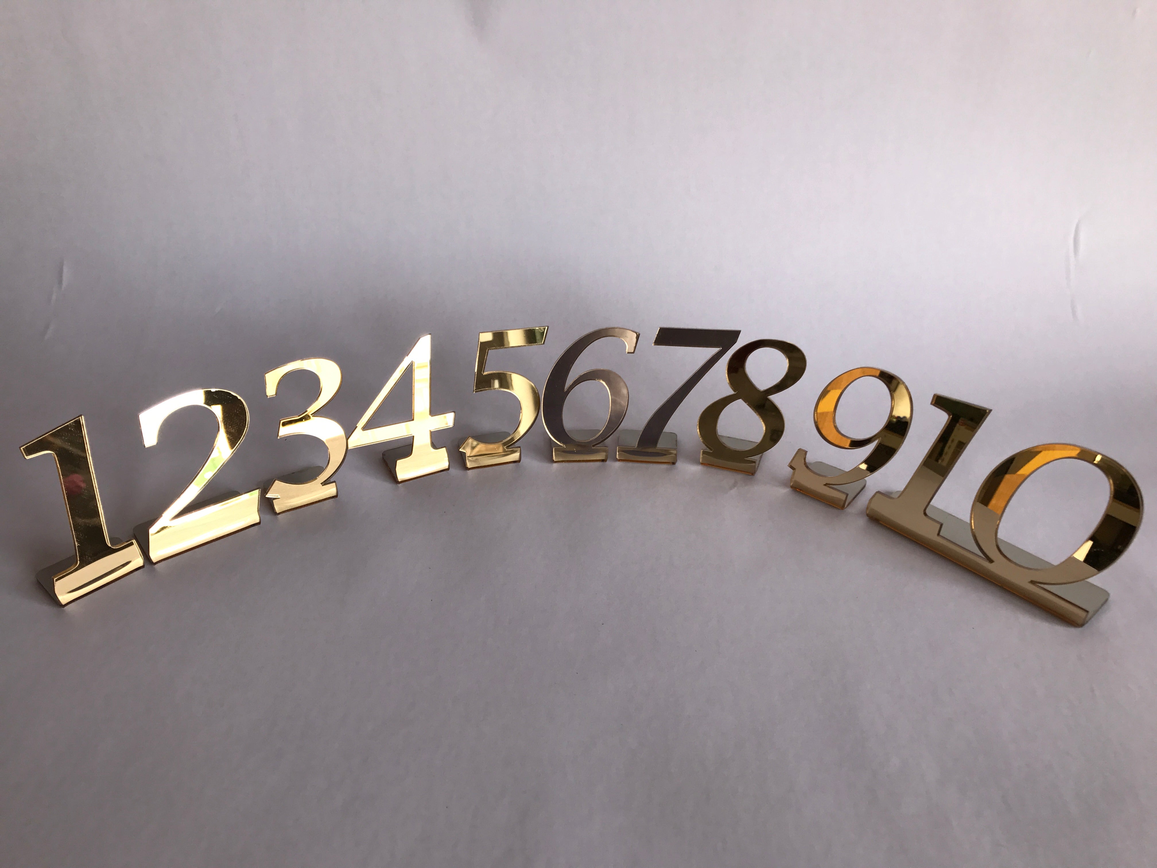 Table Numbers – Acrylic Display uk