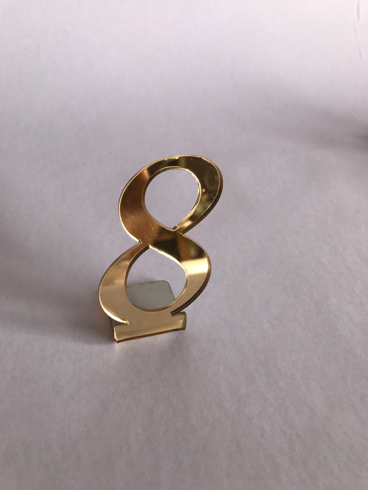 Wedding table Numbers Catering Mirror table numbers pack of 10 and choice of gold or silver