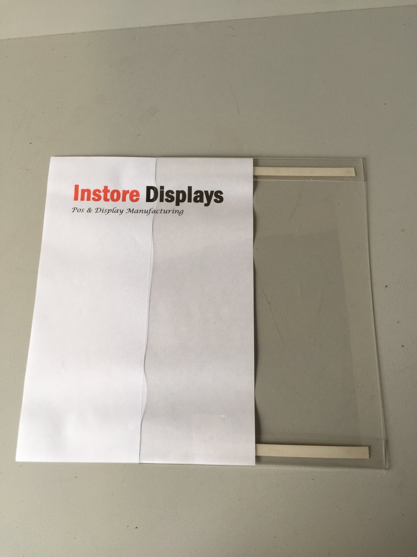 Poster Holder POS ticket holder with double sided self adhesive pack of 3