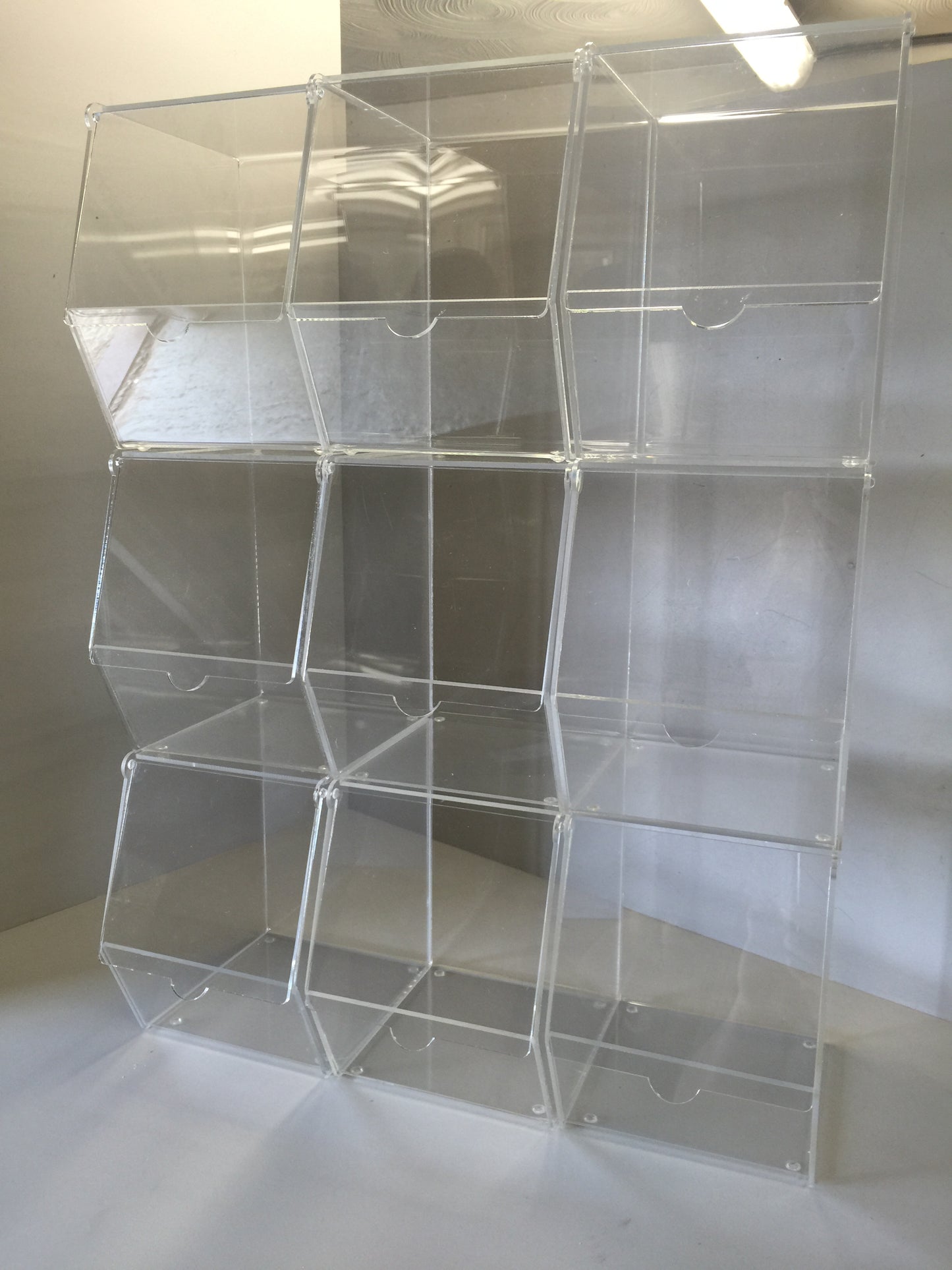 Pick and Mix / Storage Clear Display Bins 4 Sizes and Choice of 4,6,9,12 Pack