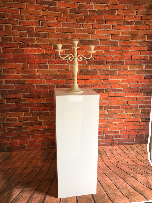 Podium plinths white Acrylic Displays 400mm Square