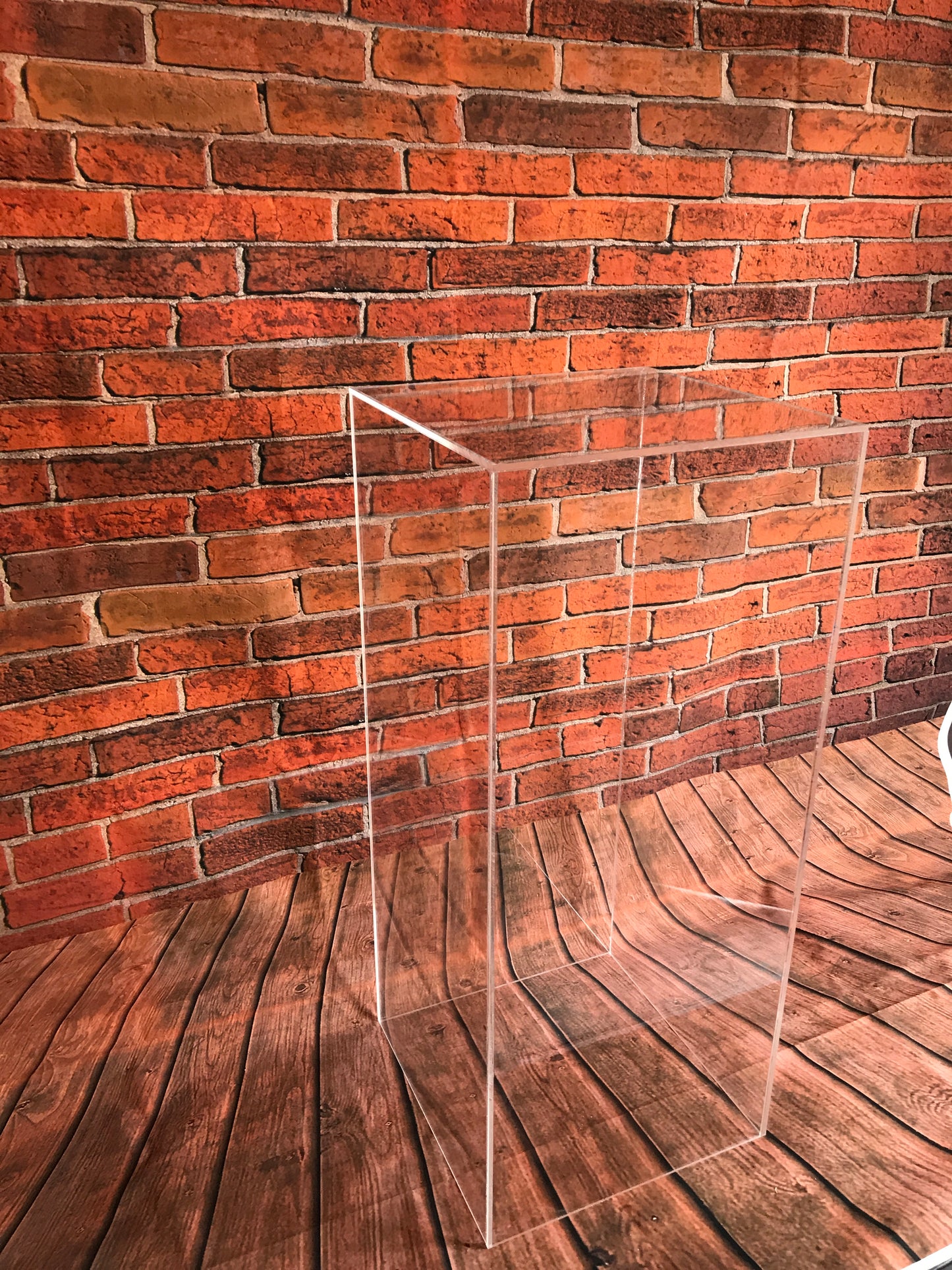 Podium plinths Clear Acrylic Displays 350mm Square