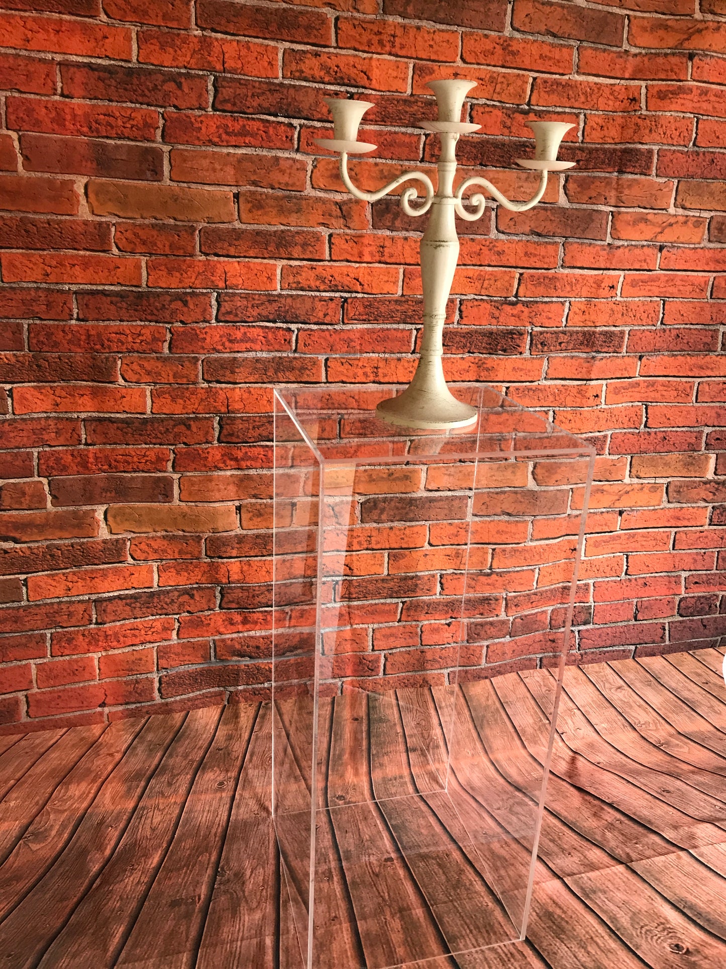 Podium plinths Clear Acrylic Displays 300mm Square