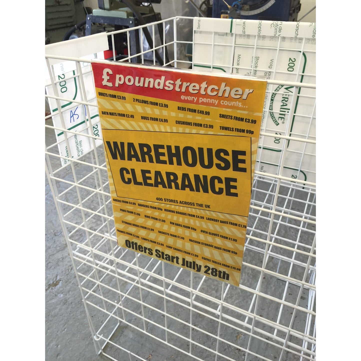 Poster Holder Hook over POS ticket holder pack of 3