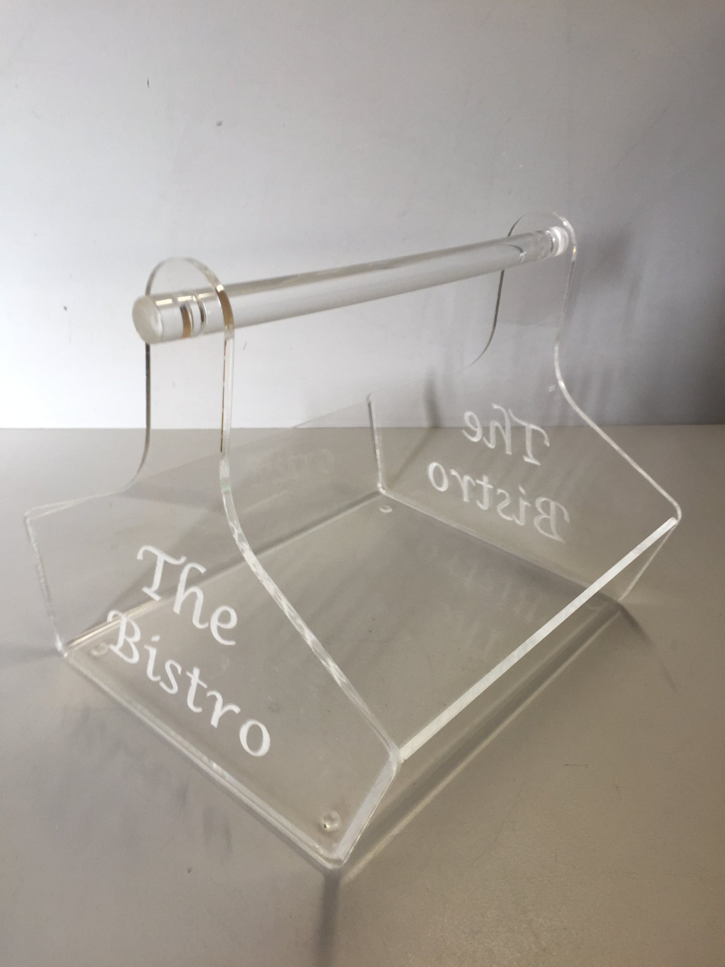 Catering condiment carrier optional laser engraved branding