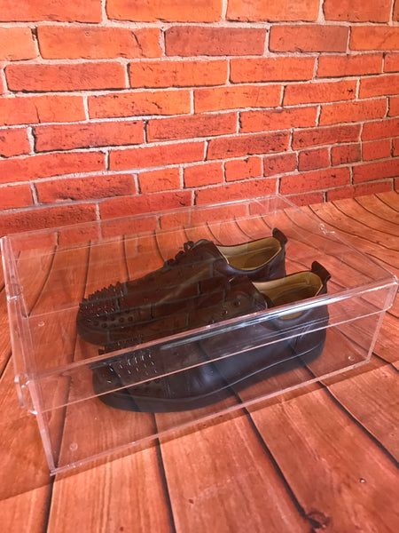 Display case Luxury Clear Acrylic Shoe Box Large Designer Perspex Lucite Storage