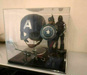 Details about  Acrylic Display Case for Memorabilia, Masks Figures