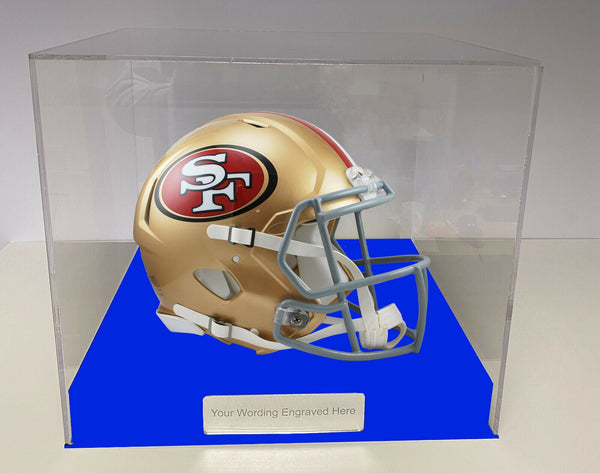 NFL, American Acrylic Display Case for a Signed/Autographed Personalised Plaque