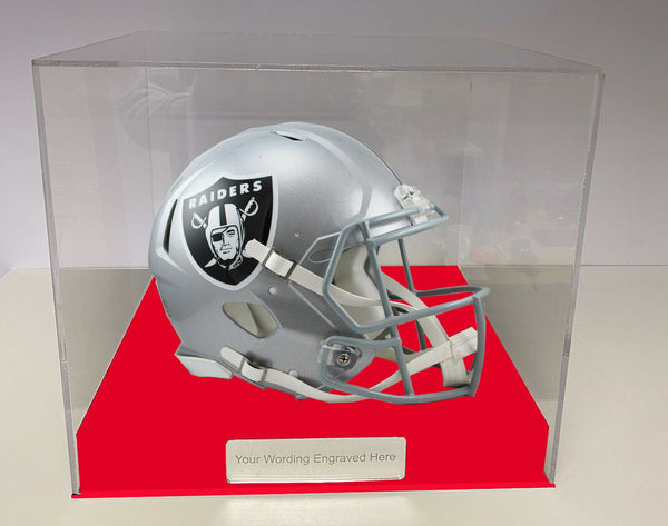 NFL, American Acrylic Display Case for a Signed/Autographed Personalised Plaque
