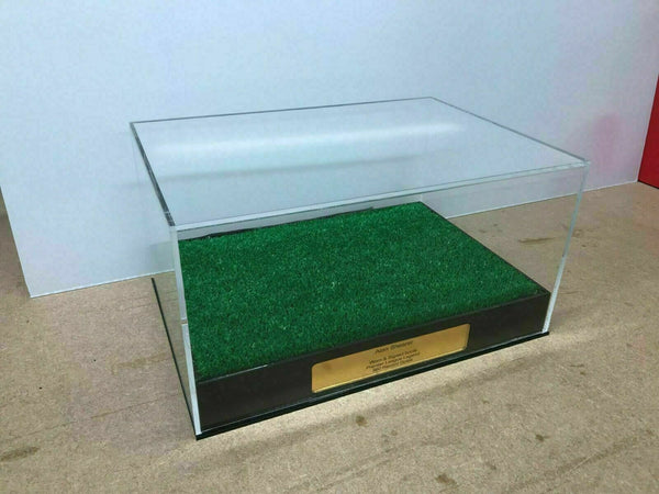 Football Boots Display Case Personalised with or without Artificial Grass