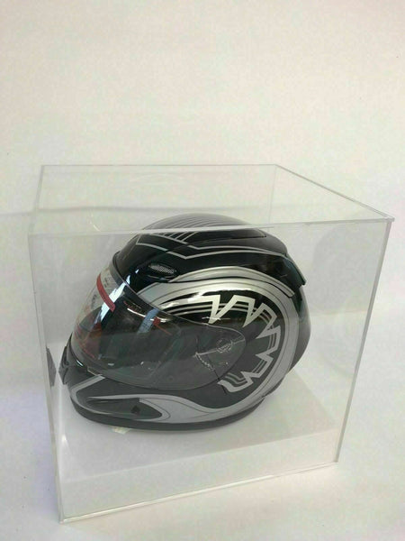 Crash Helmet Acrylic Display Case for a Signed/Autographed Personalised Plaque