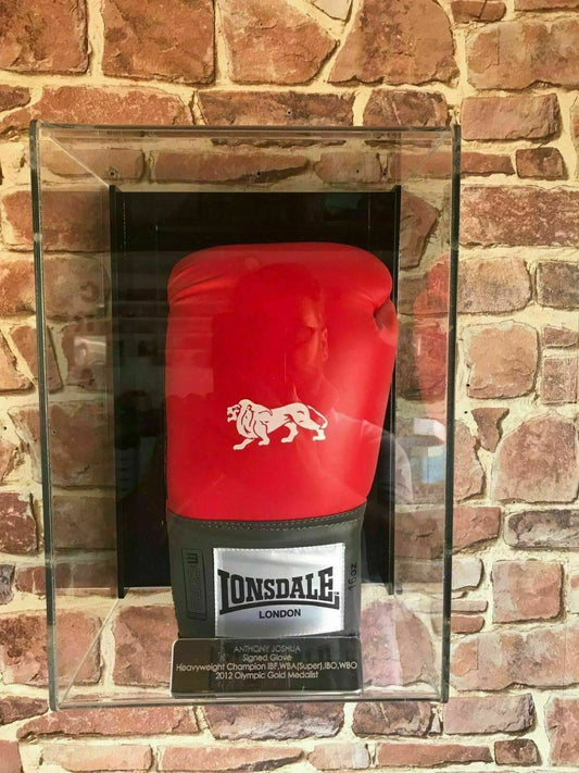 Boxing Glove Single  Wall Mounted Personalised Perspex Display