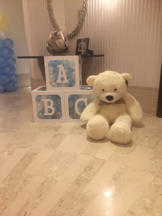 Balloon Display Cubes with Letters or Numbers