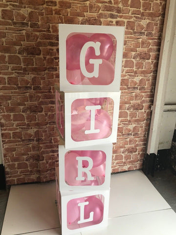 Balloon Display Cube for Girls
