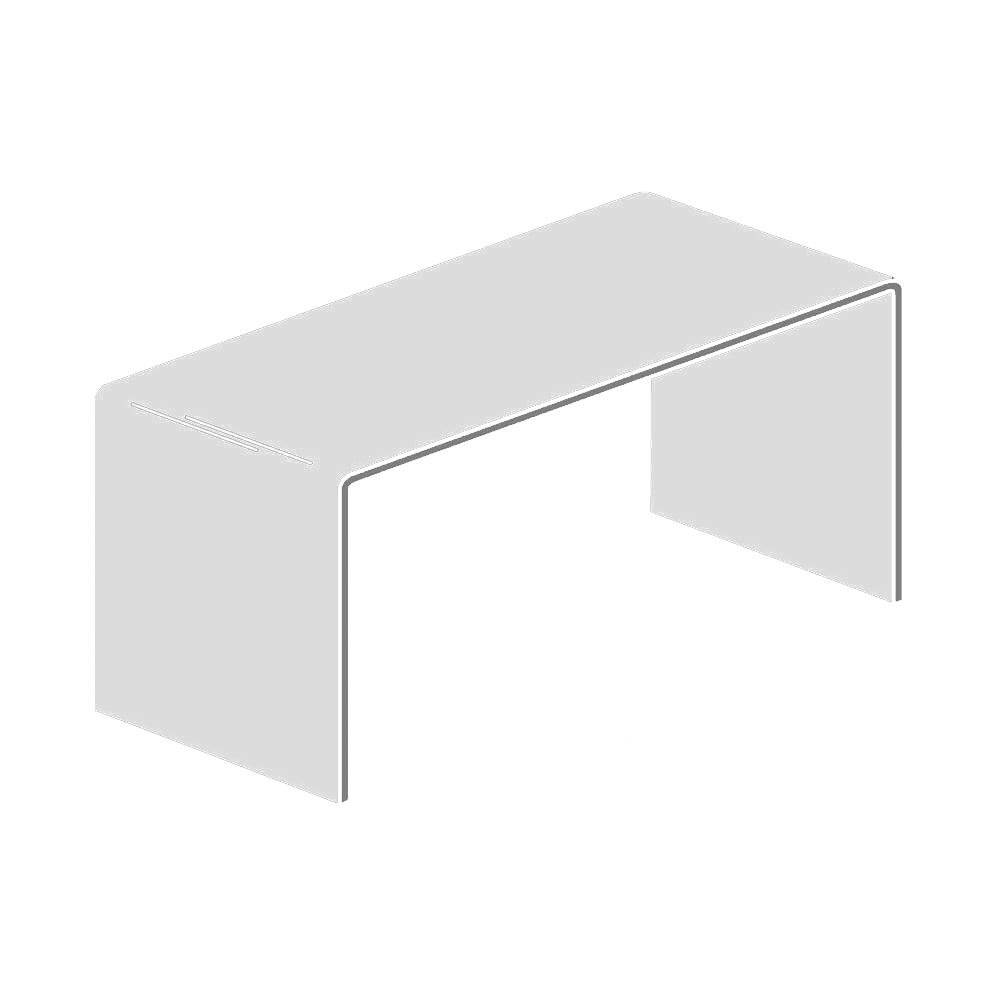 Risers Bridges 1 Step White Acrylic Displays 200mm Wide x 200mm Deep, 3 Various Height's
